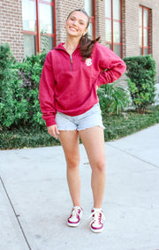 The FSU "Northfork Thelma" Mock-Neck Fleece