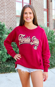 The FSU "Harlow Chenille" Fleece Crew