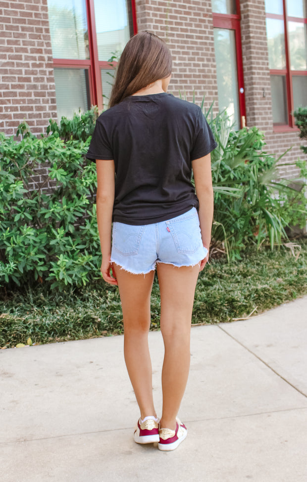 The Classic Seminole Vintage Boyfriend Tee (Black)
