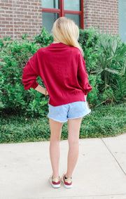The FSU Embroidered Mock Neck Sweater
