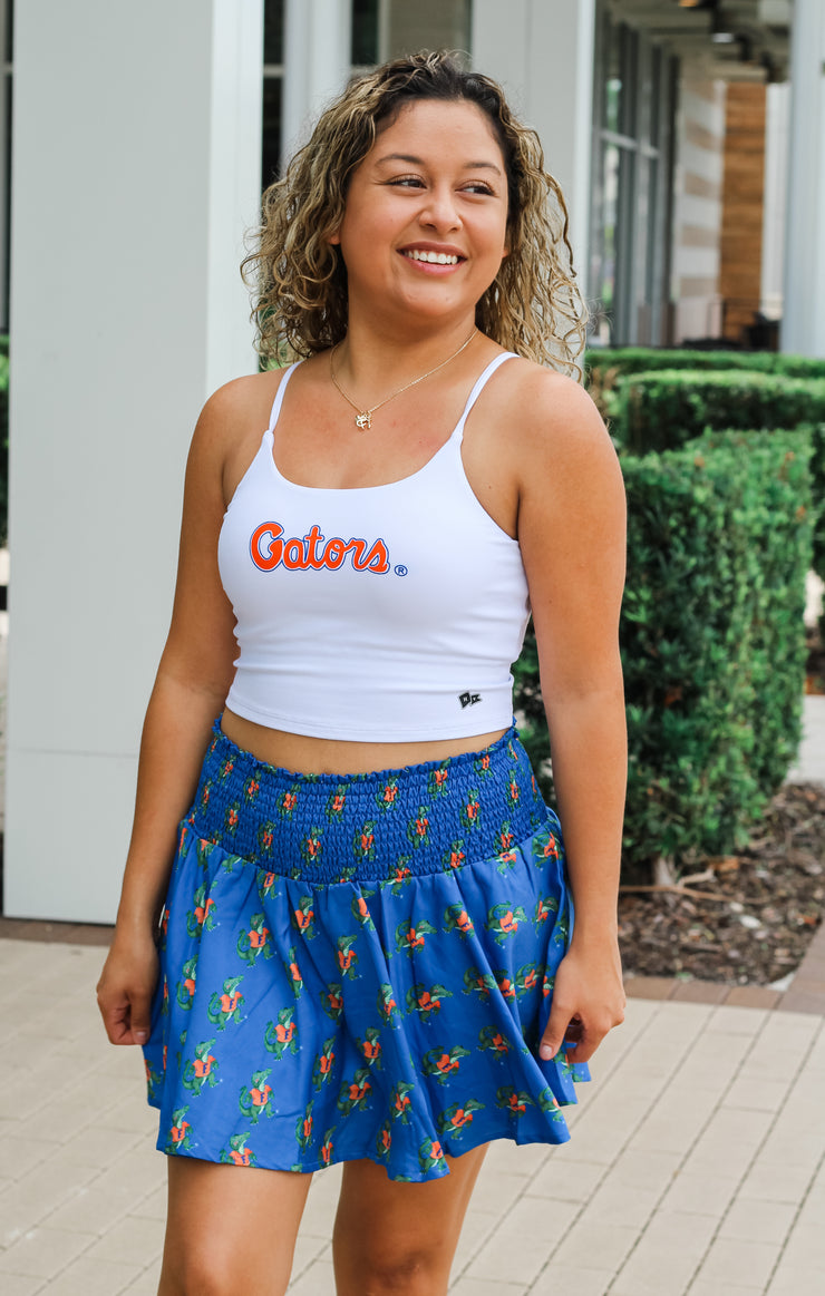 University of Florida Gators Women's Apparel - Hype & Vice - The Florida  Gators Bra Tank Top (White) – Bows and Arrows Co