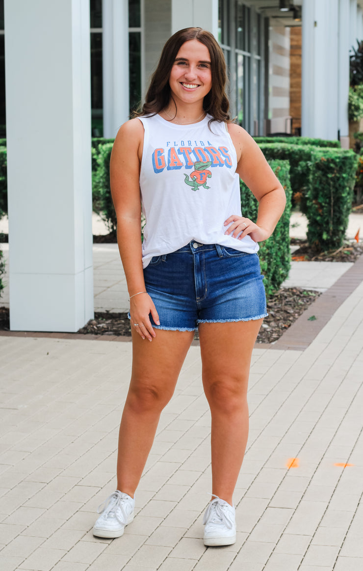 The Retro Florida Gators Curve Hem Tank