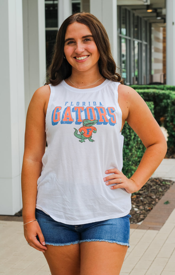 The Retro Florida Gators Curve Hem Tank
