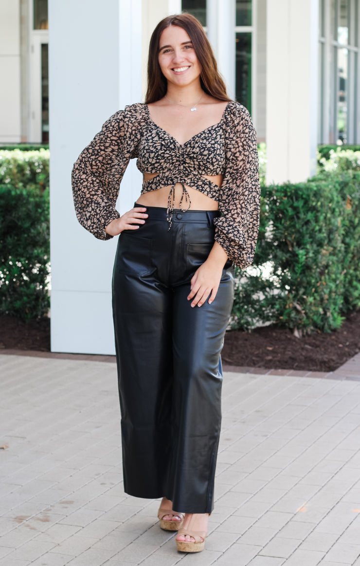 The Animal Print Cut-Out Crop
