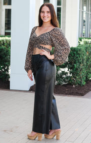 The Animal Print Cut-Out Crop