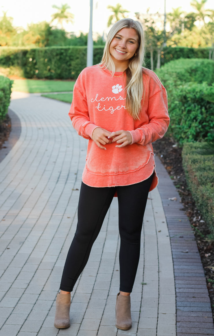 The Clemson Ryland Script Vintage Fleece