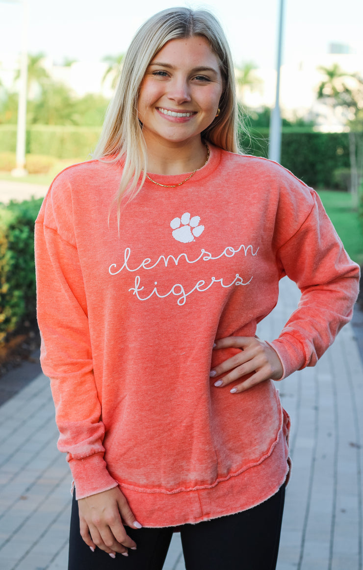 The Clemson Ryland Script Vintage Fleece