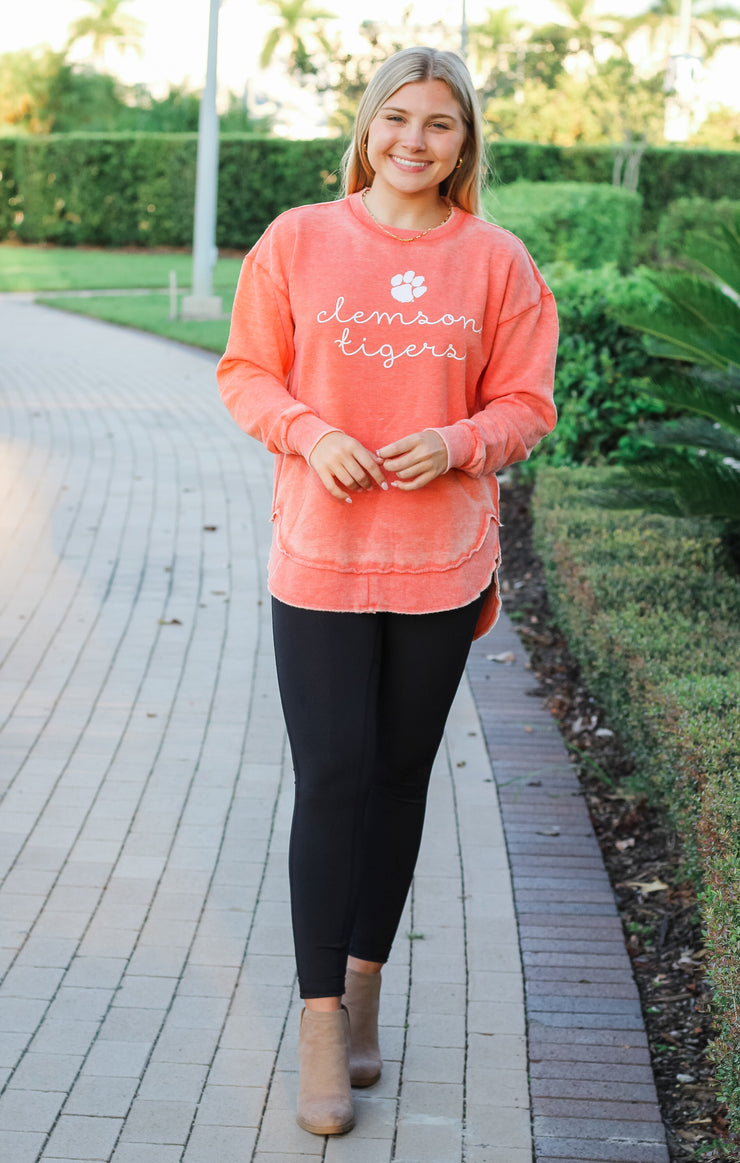 The Clemson Ryland Script Vintage Fleece