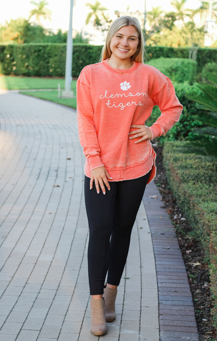 The Clemson Ryland Script Vintage Fleece