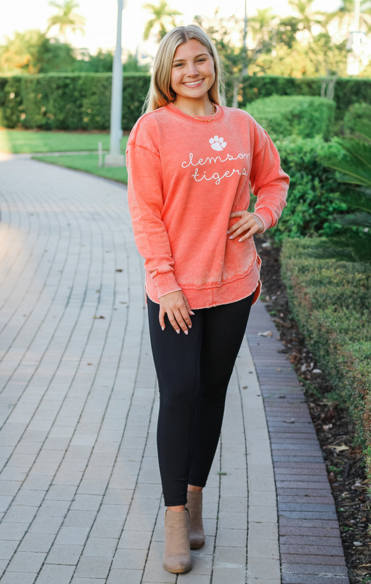 The Clemson Ryland Script Vintage Fleece