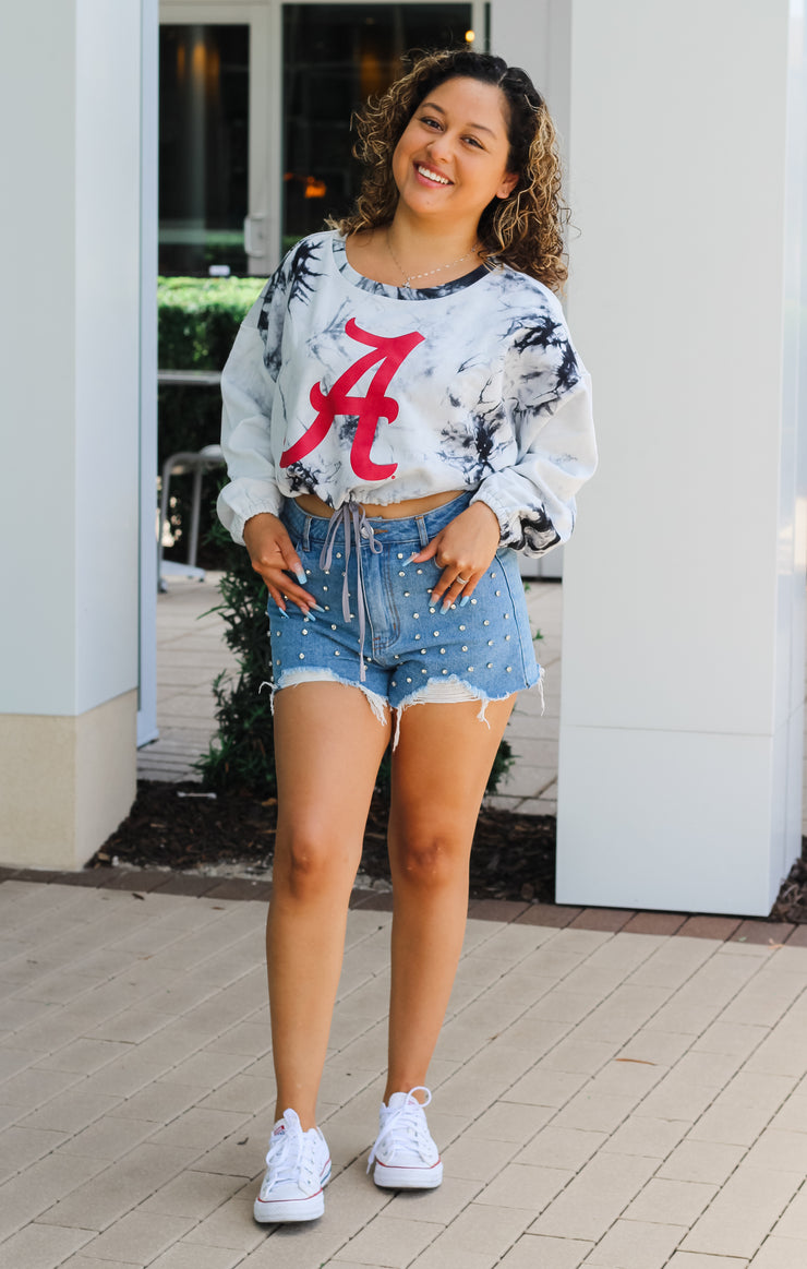 The Alabama Endzone Cropped Pullover