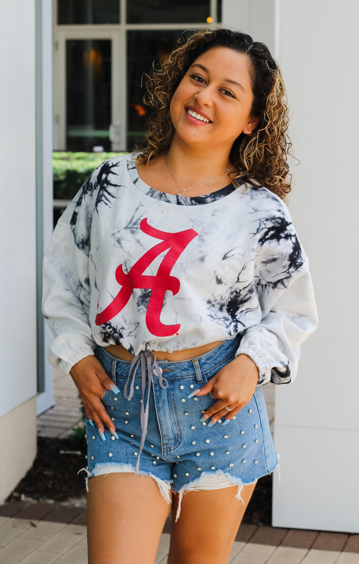 The Alabama Endzone Cropped Pullover