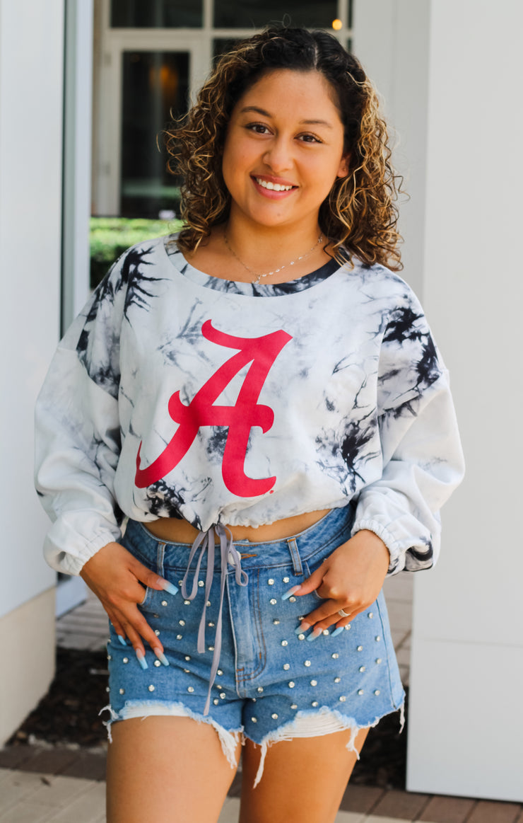 The Alabama Endzone Cropped Pullover