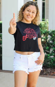 The Georgia Football Retro Helmet Crop Top