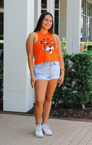 The Rachel Aubie the Tiger Crop Tank