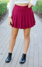 The Cheerleader Skirt (Garnet)