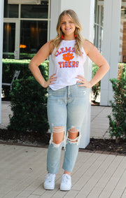 The Lindsay Clemson Tigers Muscle Tank