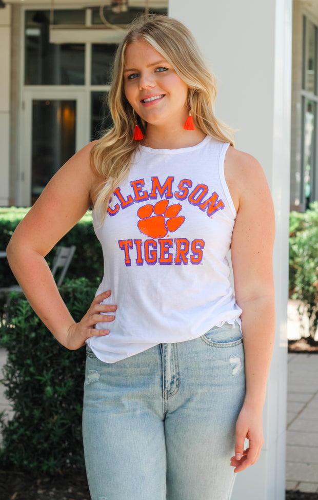 The Lindsay Clemson Tigers Muscle Tank