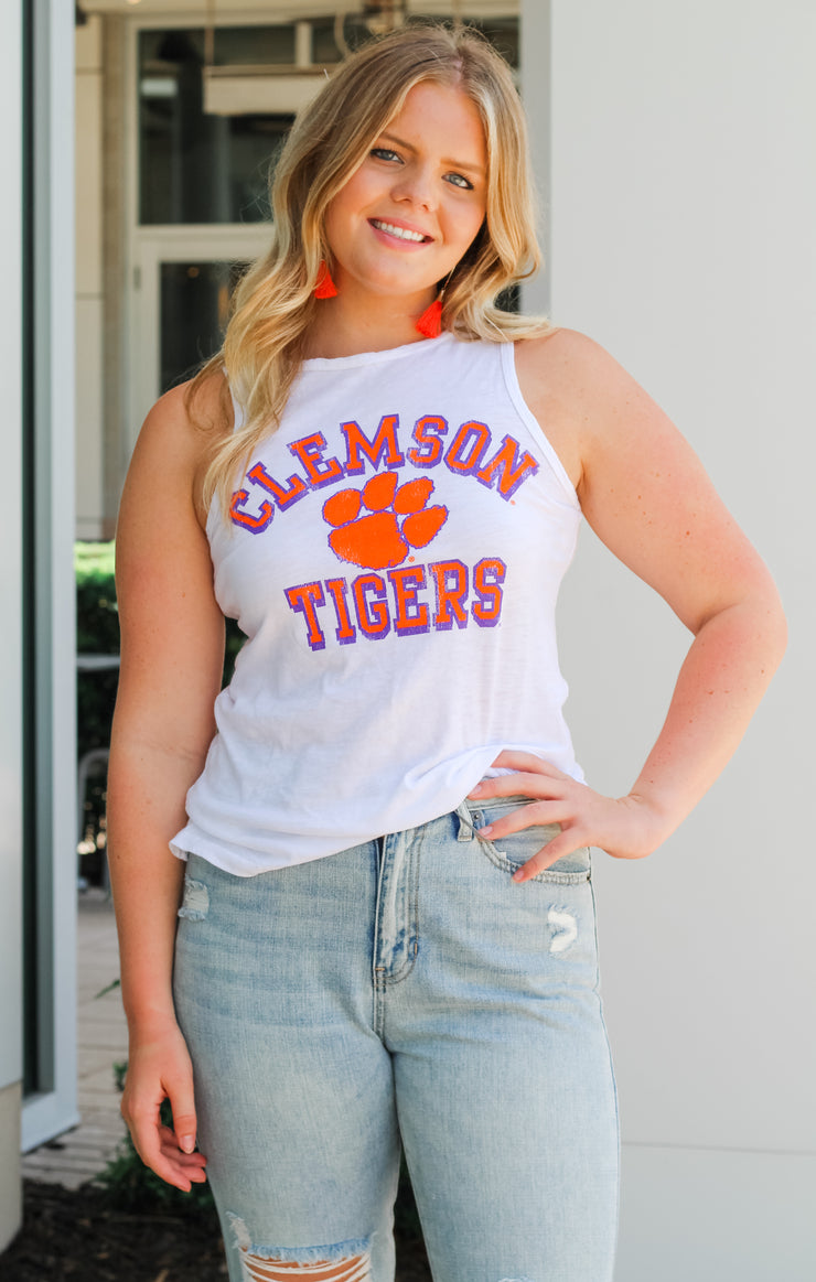 The Lindsay Clemson Tigers Muscle Tank