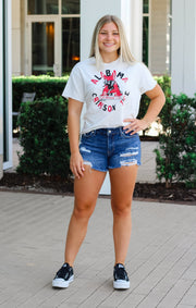 The Erin Alabama Crimson Tide Cropped Tee