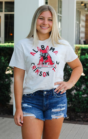 The Erin Alabama Crimson Tide Cropped Tee