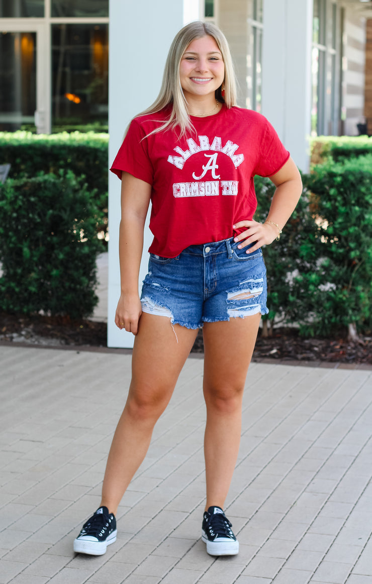The Erin Classic Alabama Cropped Tee