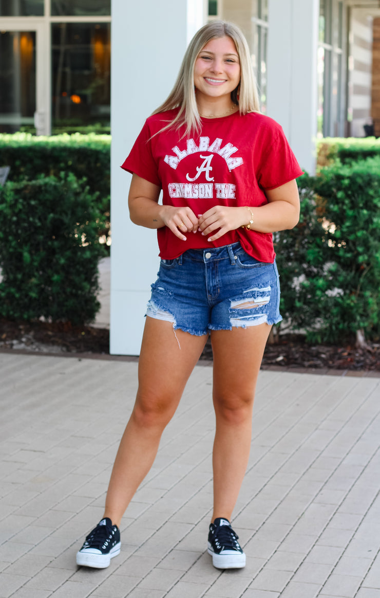 The Erin Classic Alabama Cropped Tee