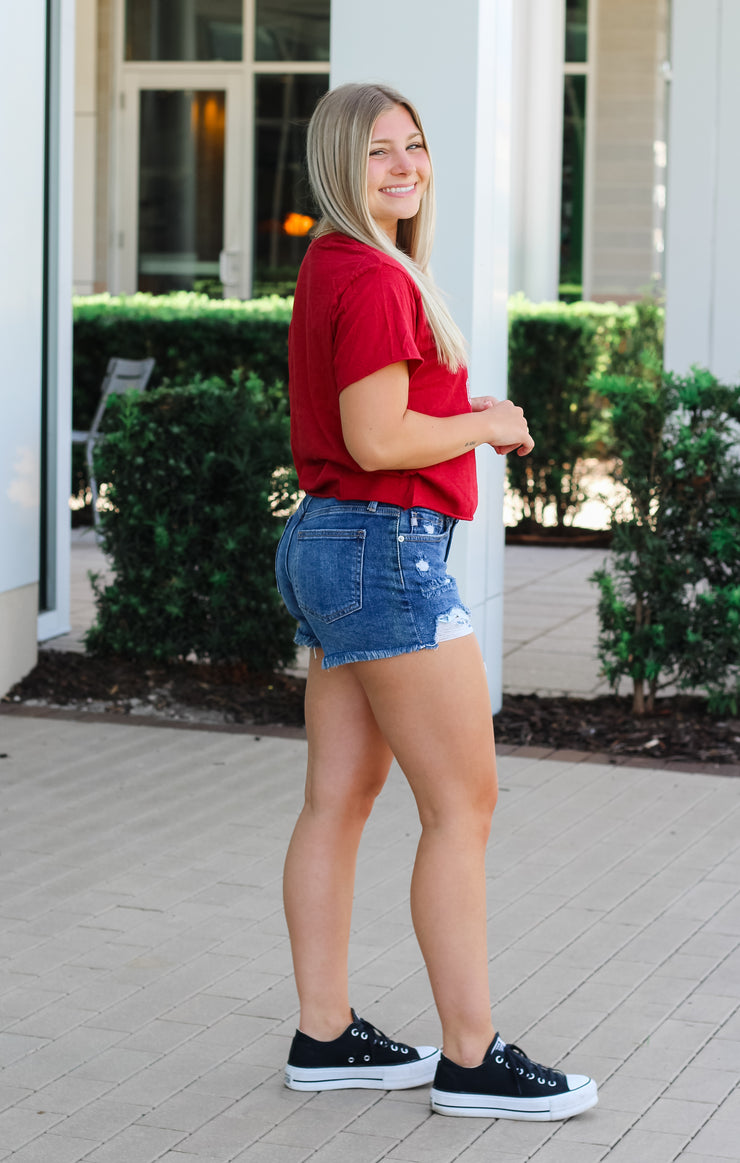 The Erin Classic Alabama Cropped Tee