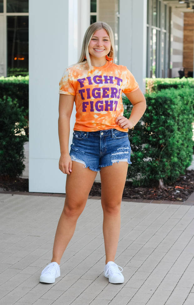 The Fight Tigers Dream On Tie Dye Tee