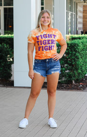 The Fight Tigers Dream On Tie Dye Tee