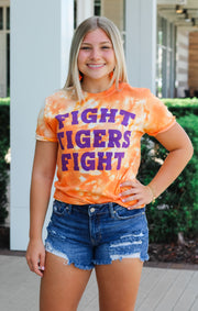 The Fight Tigers Dream On Tie Dye Tee