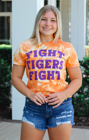 The Fight Tigers Dream On Tie Dye Tee