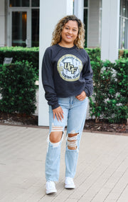 The Carlie UCF Circle Crop Crew Fleece