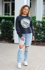 The Carlie UCF Circle Crop Crew Fleece