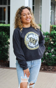 The Carlie UCF Circle Crop Crew Fleece