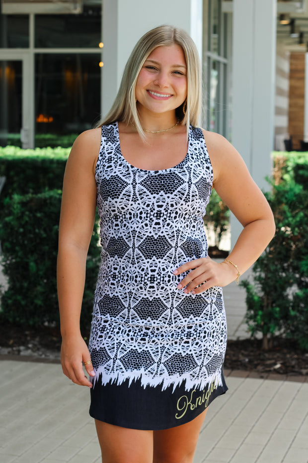 The Zoe Knights Printed Game Day Dress