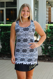The Zoe Knights Printed Game Day Dress