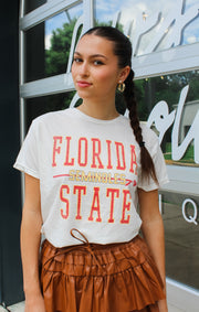 The Florida State Arrow Vintage Boyfriend Tee (Vintage White)