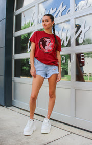 The Classic Seminole Vintage Boyfriend Tee (Garnet)