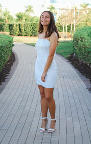 The Winter White Beaded & Fringe Mini