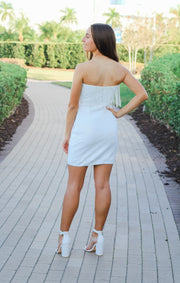 The Winter White Beaded & Fringe Mini