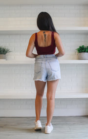 The Seminoles Scoop Neck Crop (Garnet)