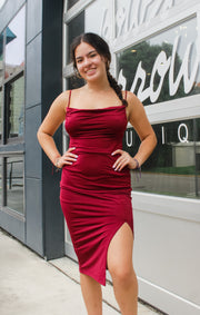 The Bodycon Date Night Dress (Garnet)