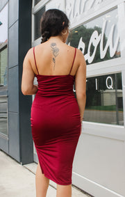 The Bodycon Date Night Dress (Garnet)