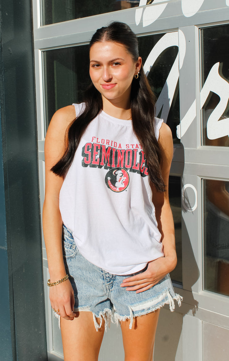 The Seminoles Curve Hem Tank