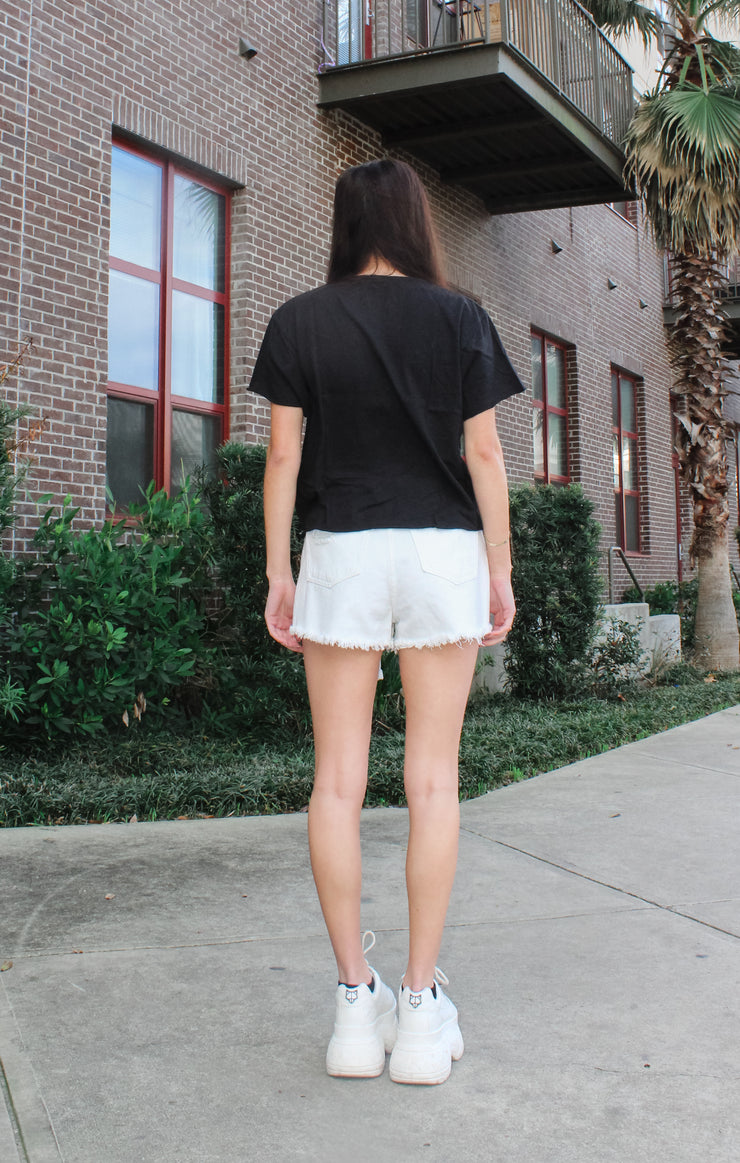The Erin Florida State University Cropped Tee (Black)