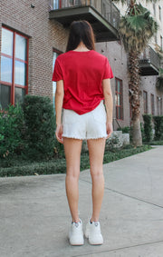 The 1999 #1 Champs Vintage Boyfriend Tee (Garnet)