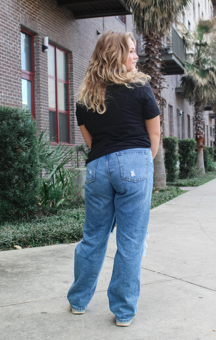 The Florida State Vintage Boyfriend Tee (Black)