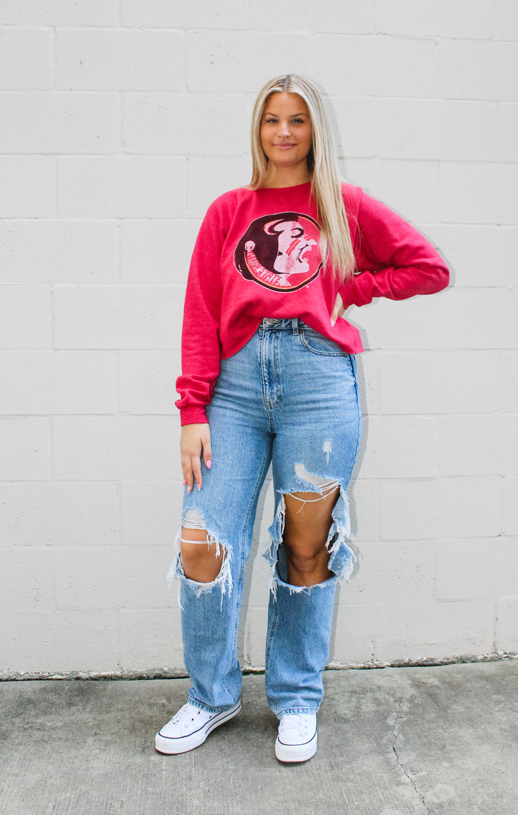 The Vintage Seminole Cropped Sweatshirt