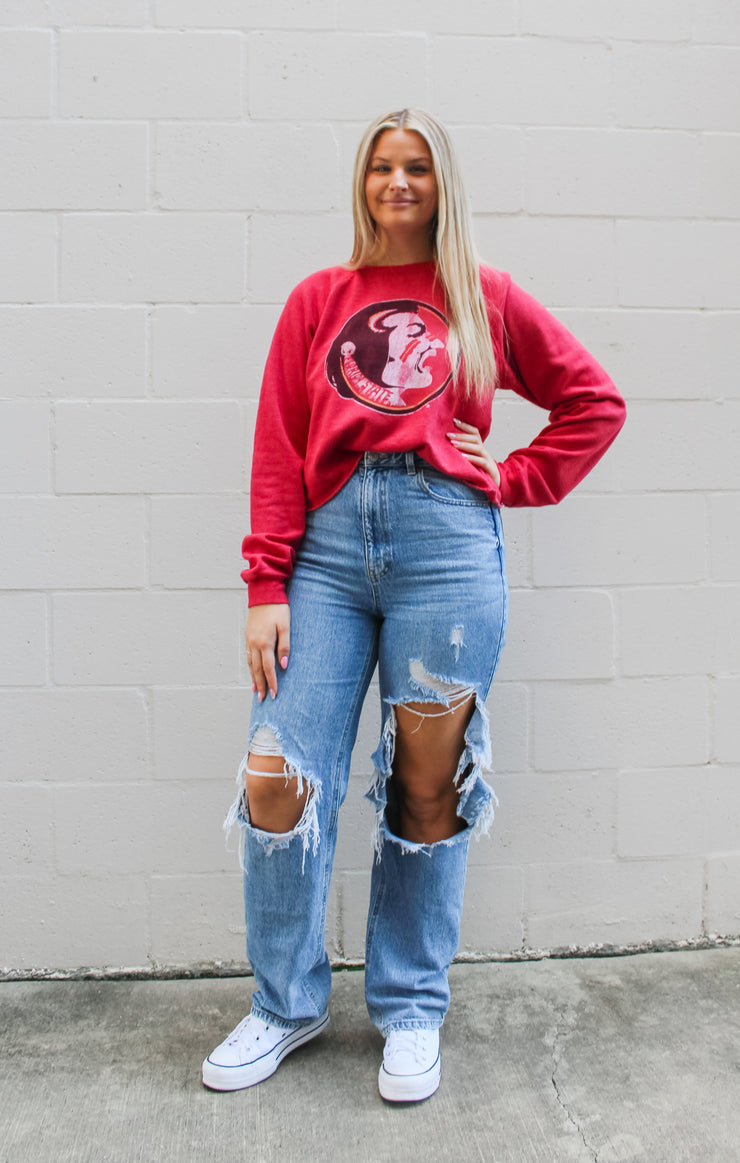 The Vintage Seminole Cropped Sweatshirt